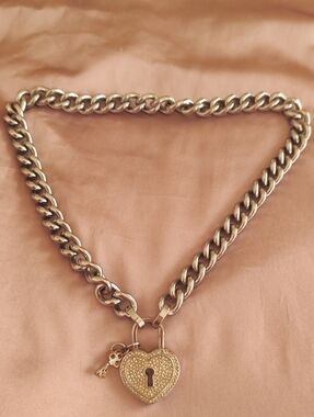 Vintage Juicy Couture Heart Lock Necklace